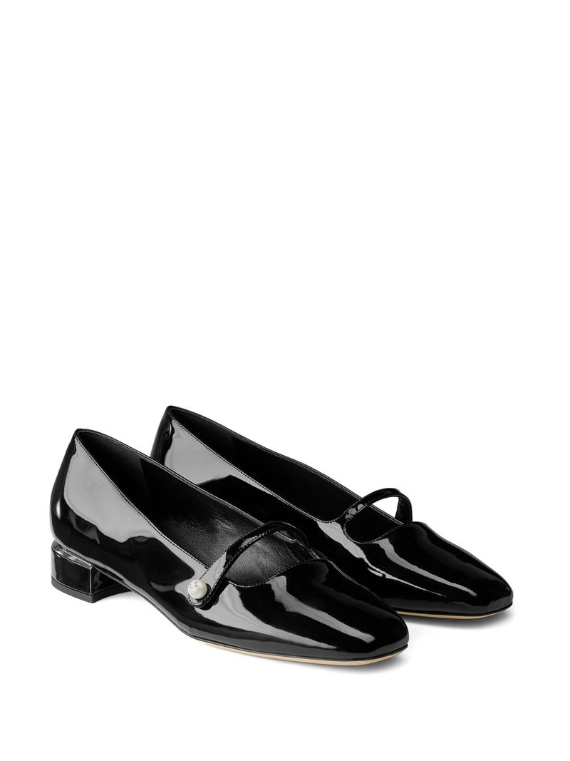 JIMMY CHOO Elisa pearl-strap ballet flats outlook