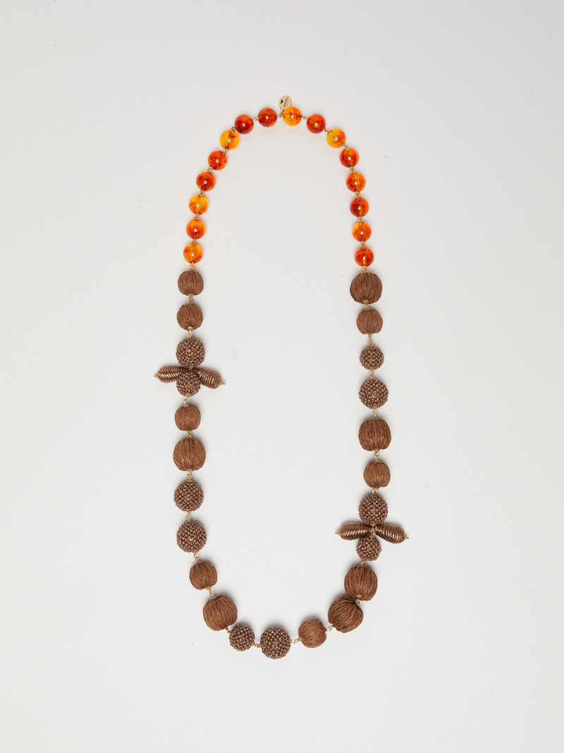 ALIGI Resin and metal necklace 1