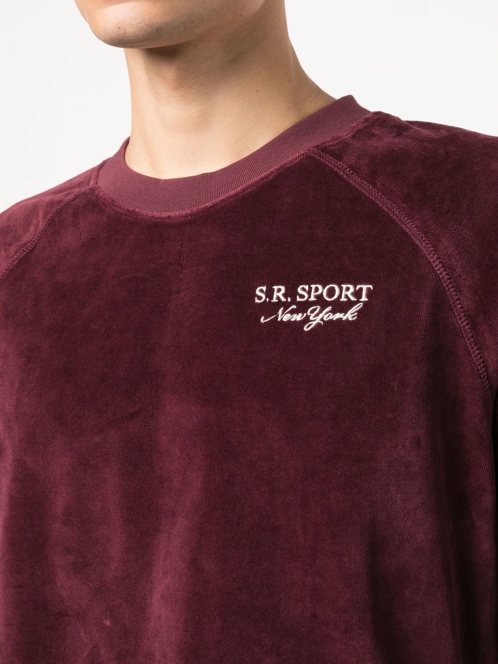 logo-embroidered long-sleeve sweatshirt - 5