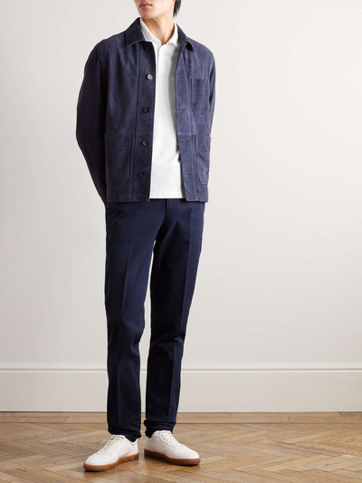 Brunello Cucinelli Slim-Fit Cotton-Piqué Polo Shirt outlook
