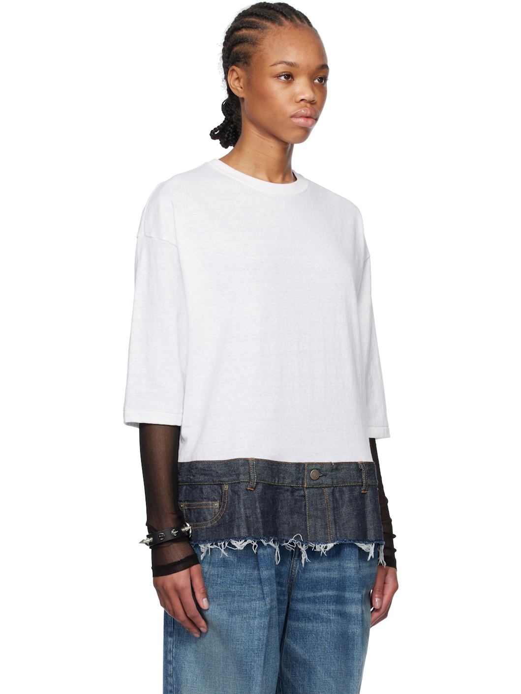White Jeans T-shirt - 2