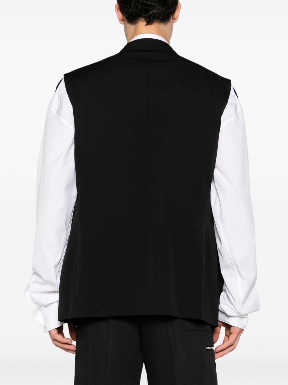 cut-out single-breasted blazer - 4