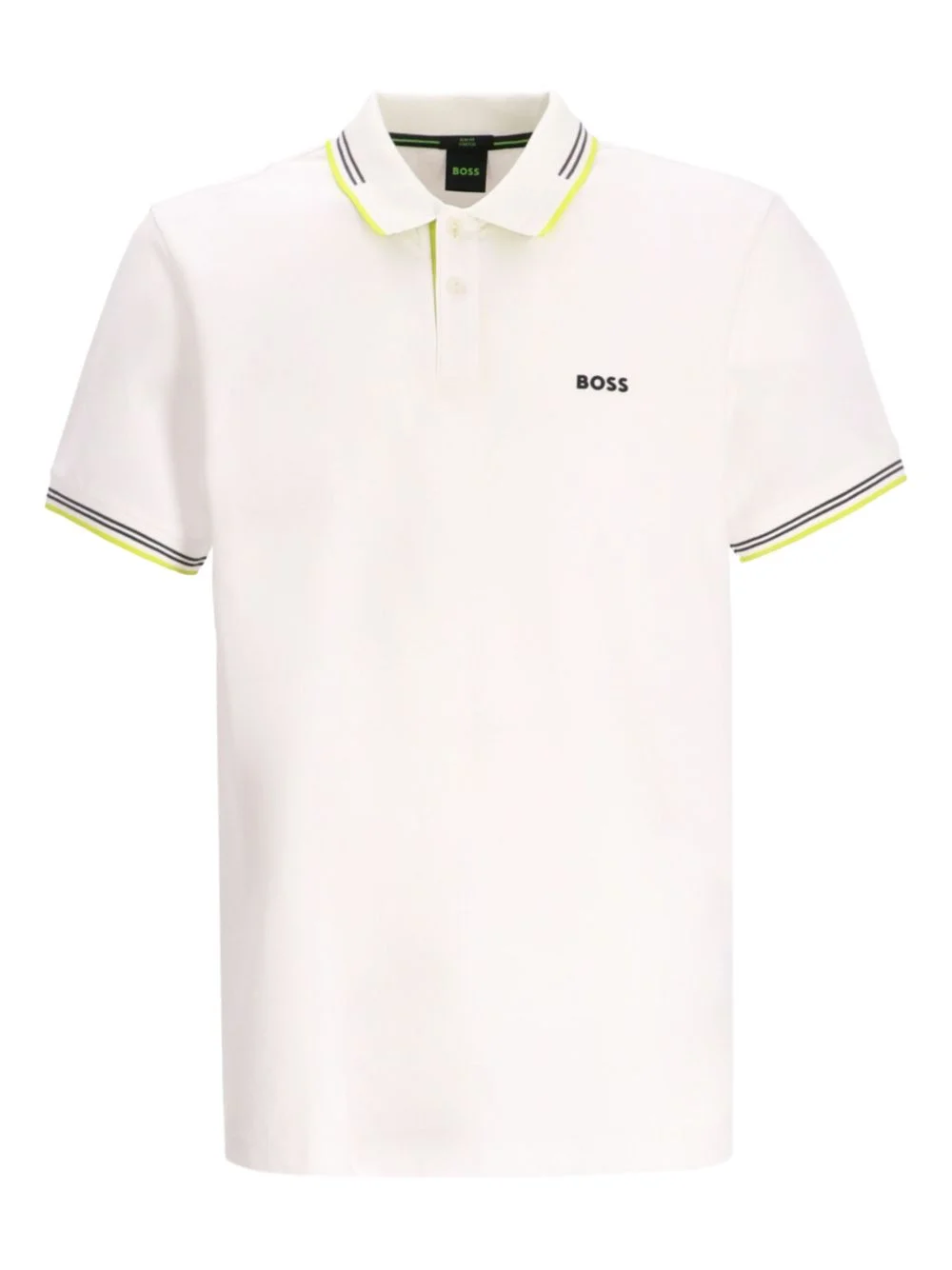 tipped-collar polo shirt - 1