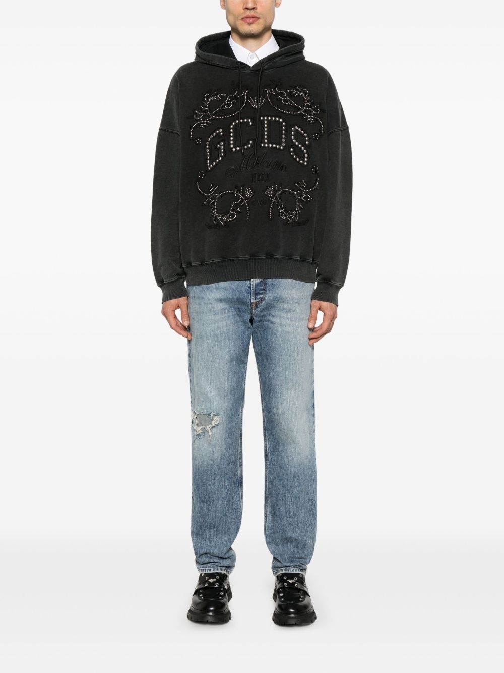 logo-patch hoodie - 2