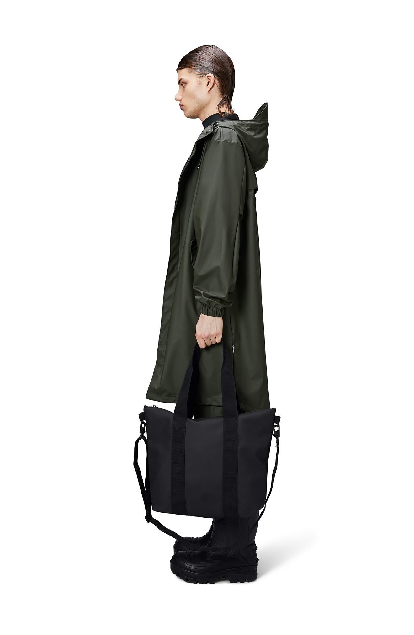 Rains Waterproof Tote Bag in Black at Nordstrom - 4
