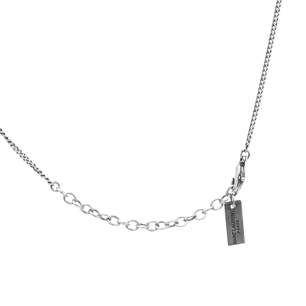 Saint Laurent Long Id Tag Pendant Necklace - 2