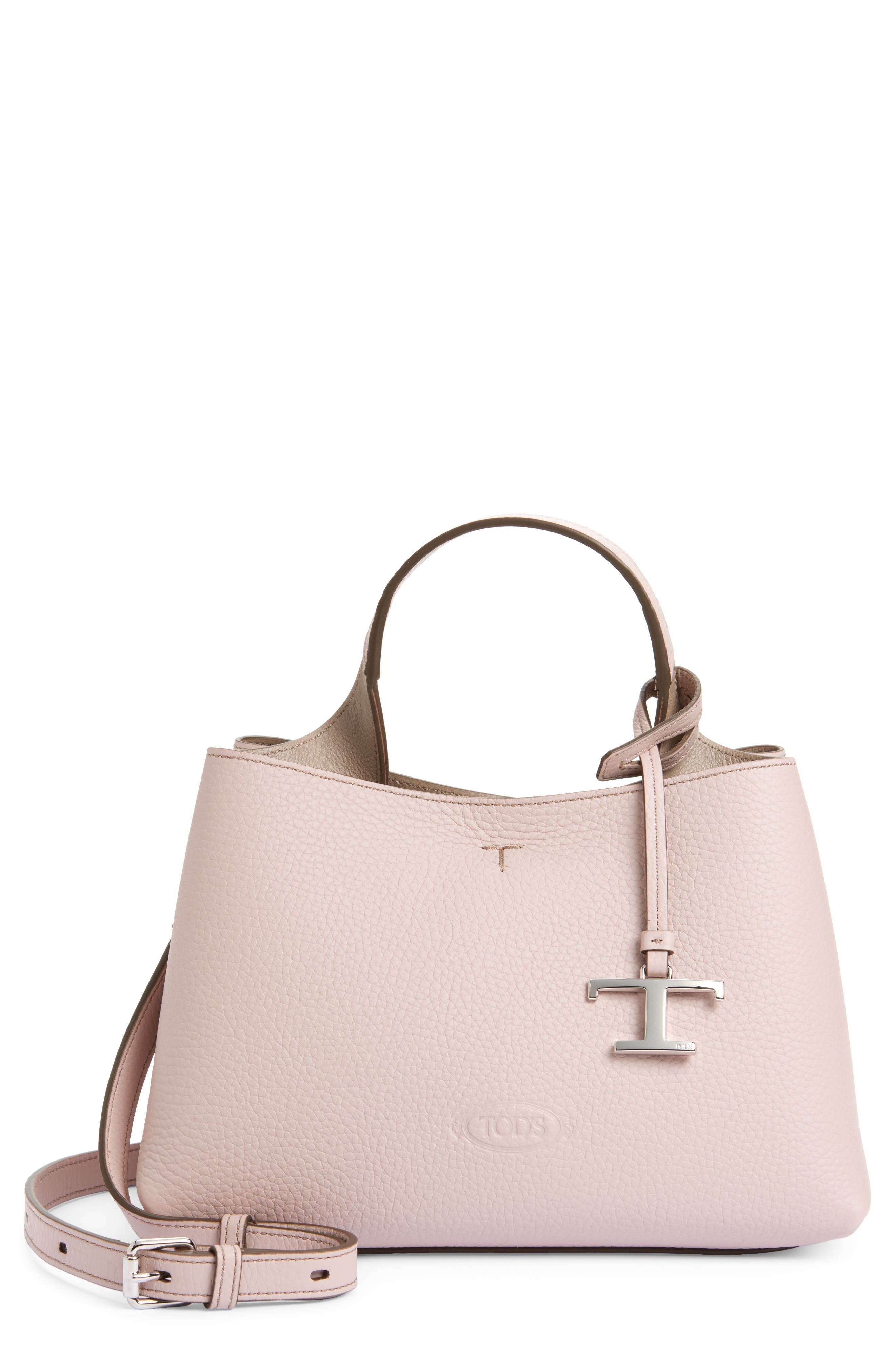 Tod's Micro Leather Top Handle Bag in Shadow Grey/Polvere at Nordstrom - 1
