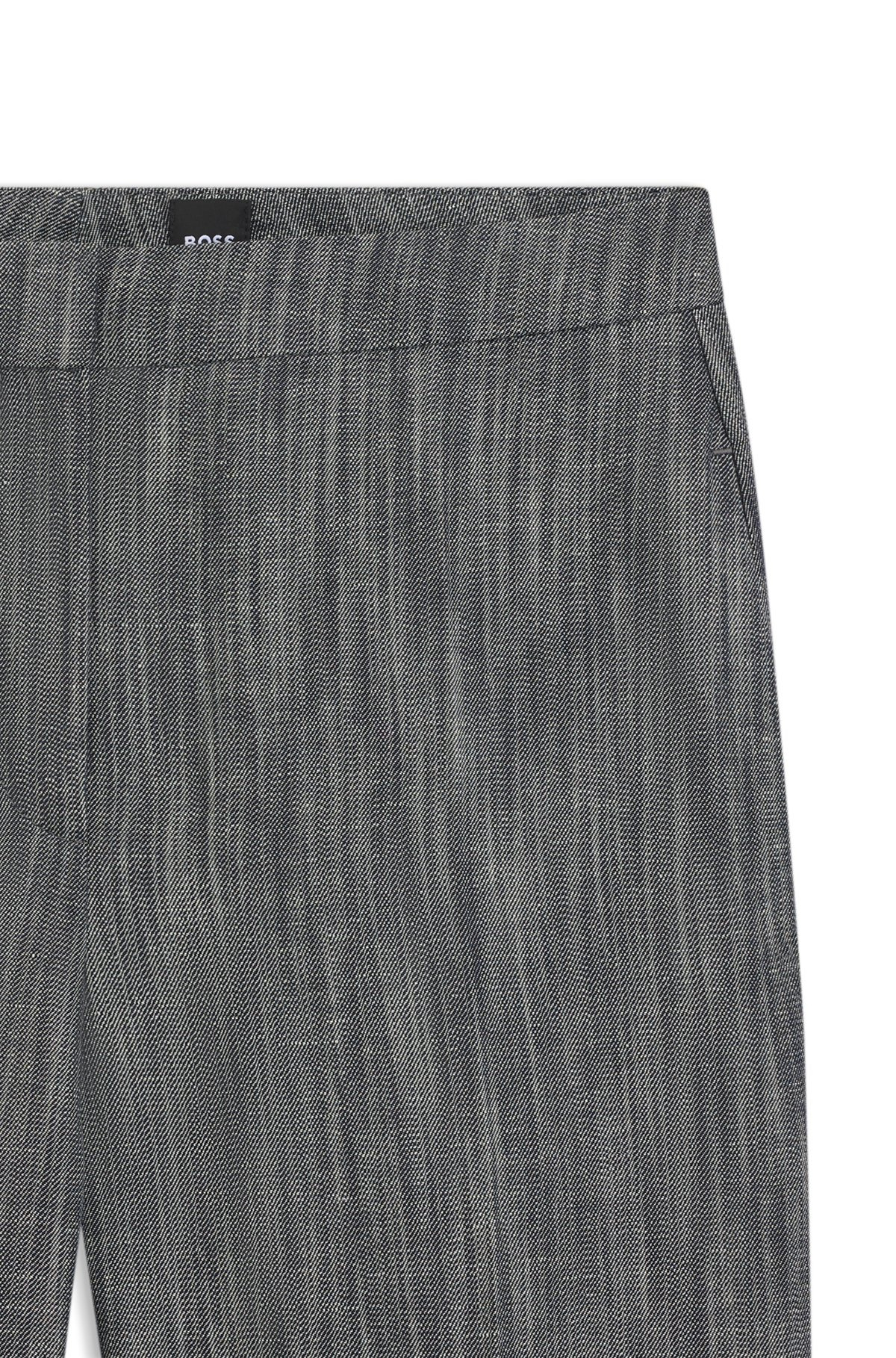 REGULAR-FIT TROUSERS IN MELANGE DENIM - 6