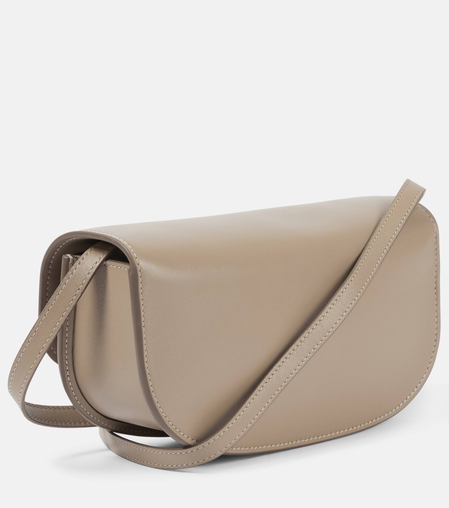 Tondo Crescent leather shoulder bag - 4