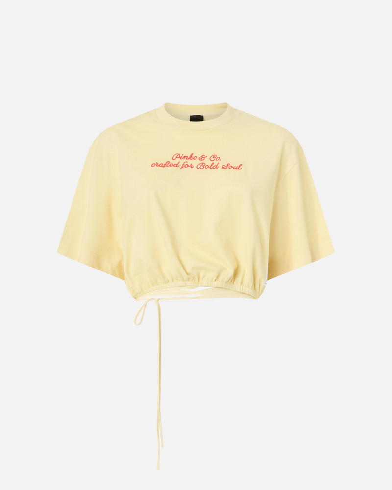 CROP TOP WITH PINKO LOGO LETTERING 1