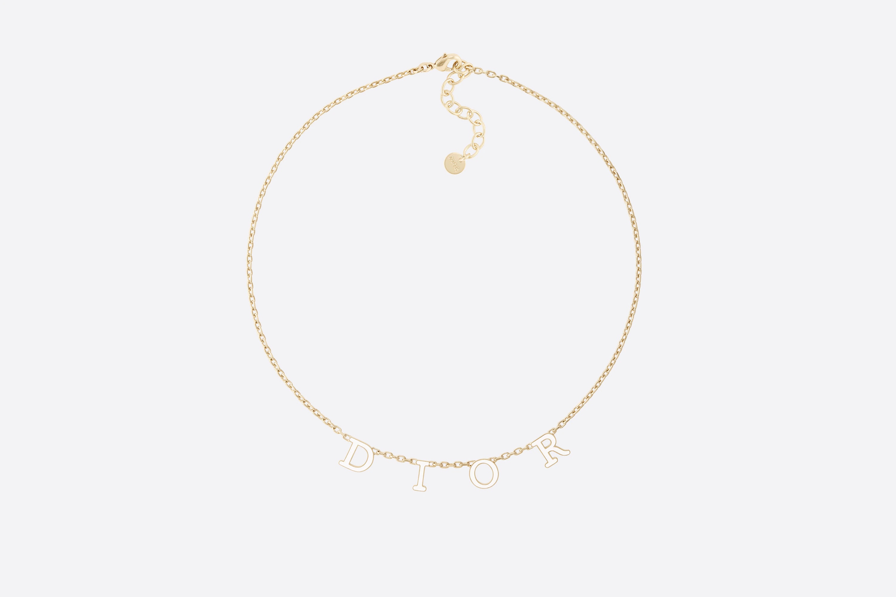 Dior チュイルリー Dior CD Logo Necklace SilverSlightly WornAuthentic Fashion