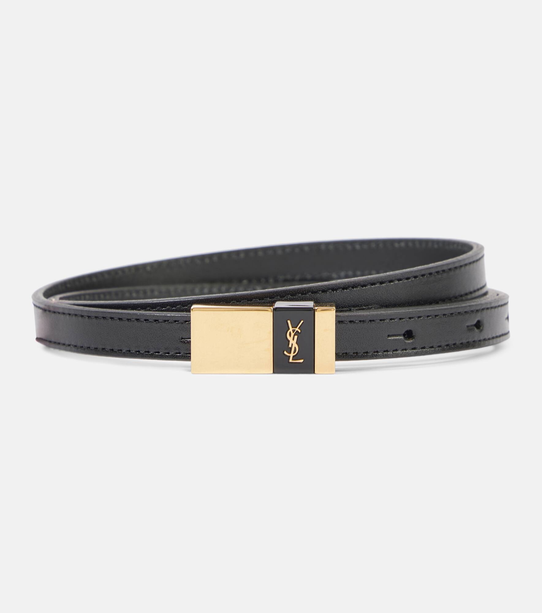 【送料&関税込】Saint Laurent Reversible Leather Belt SAINT LAURENT Leather belt | mytheresa | REVERSIBLE