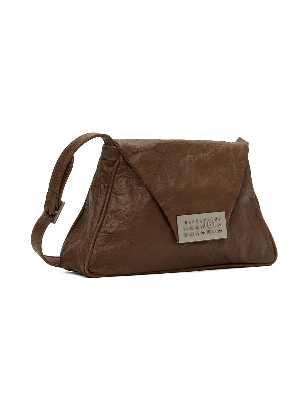 Brown Numeric Medium Shoulder Bag - 2