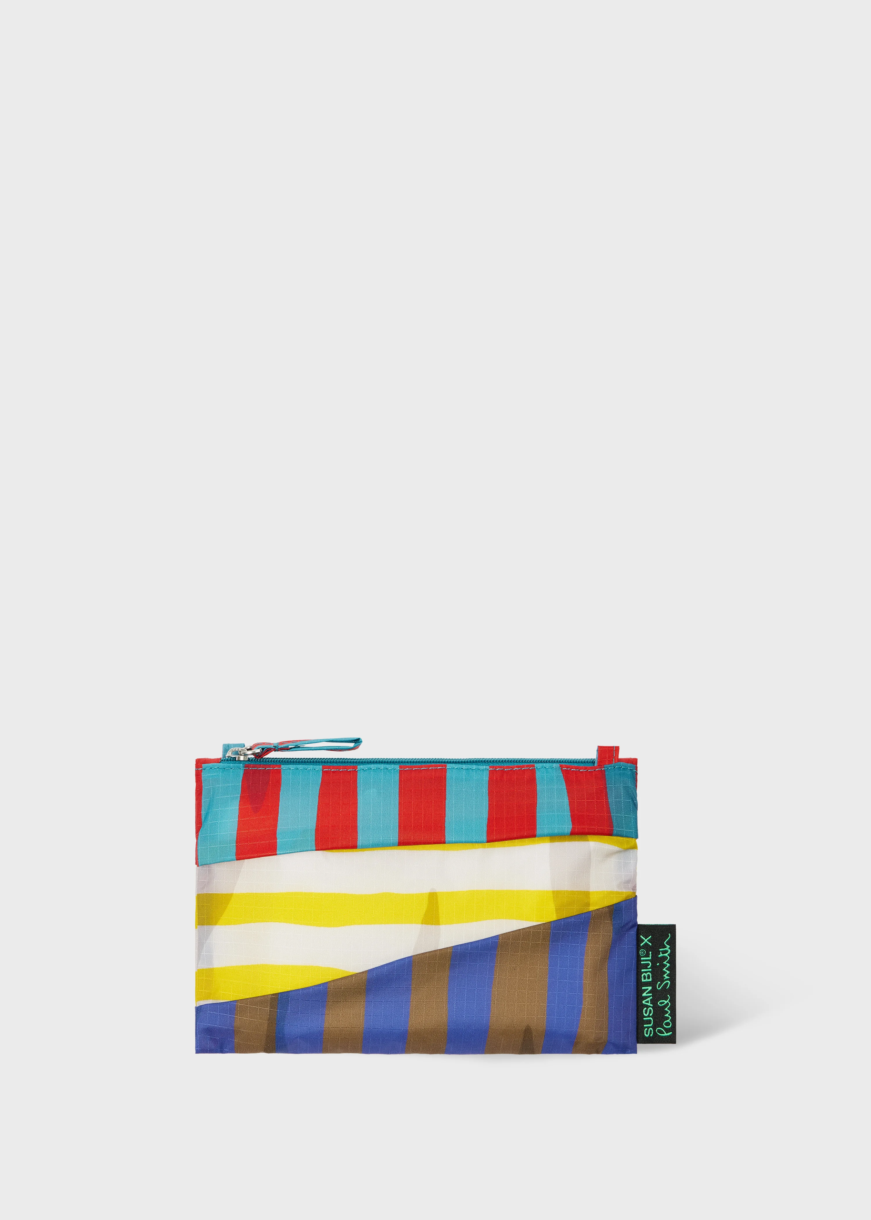 Susan Bijl x Paul Smith - Red Mixed Stripe ' The New Pouch' Small - 1
