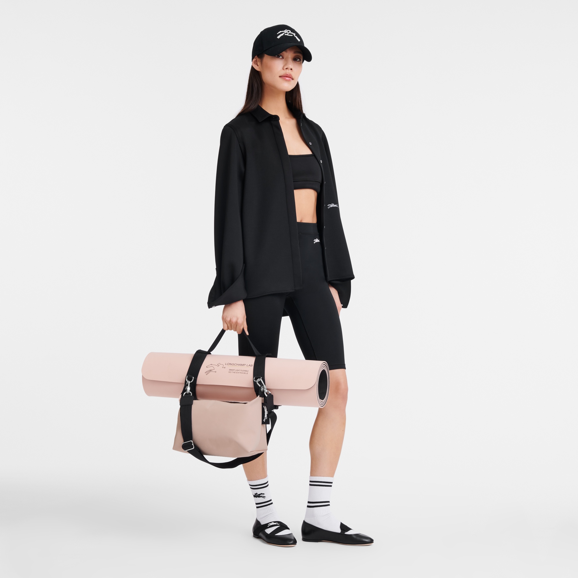 Le Pliage Energy M Yoga bag Nude - Canvas - 2