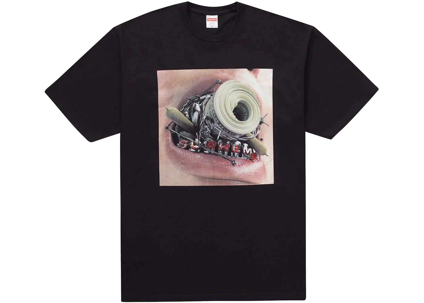 Supreme Braces Tee Black - 1