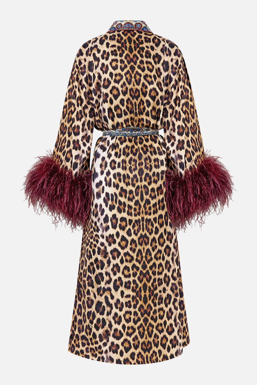LONG ROBE WITH FLARED SLEEVE - 9