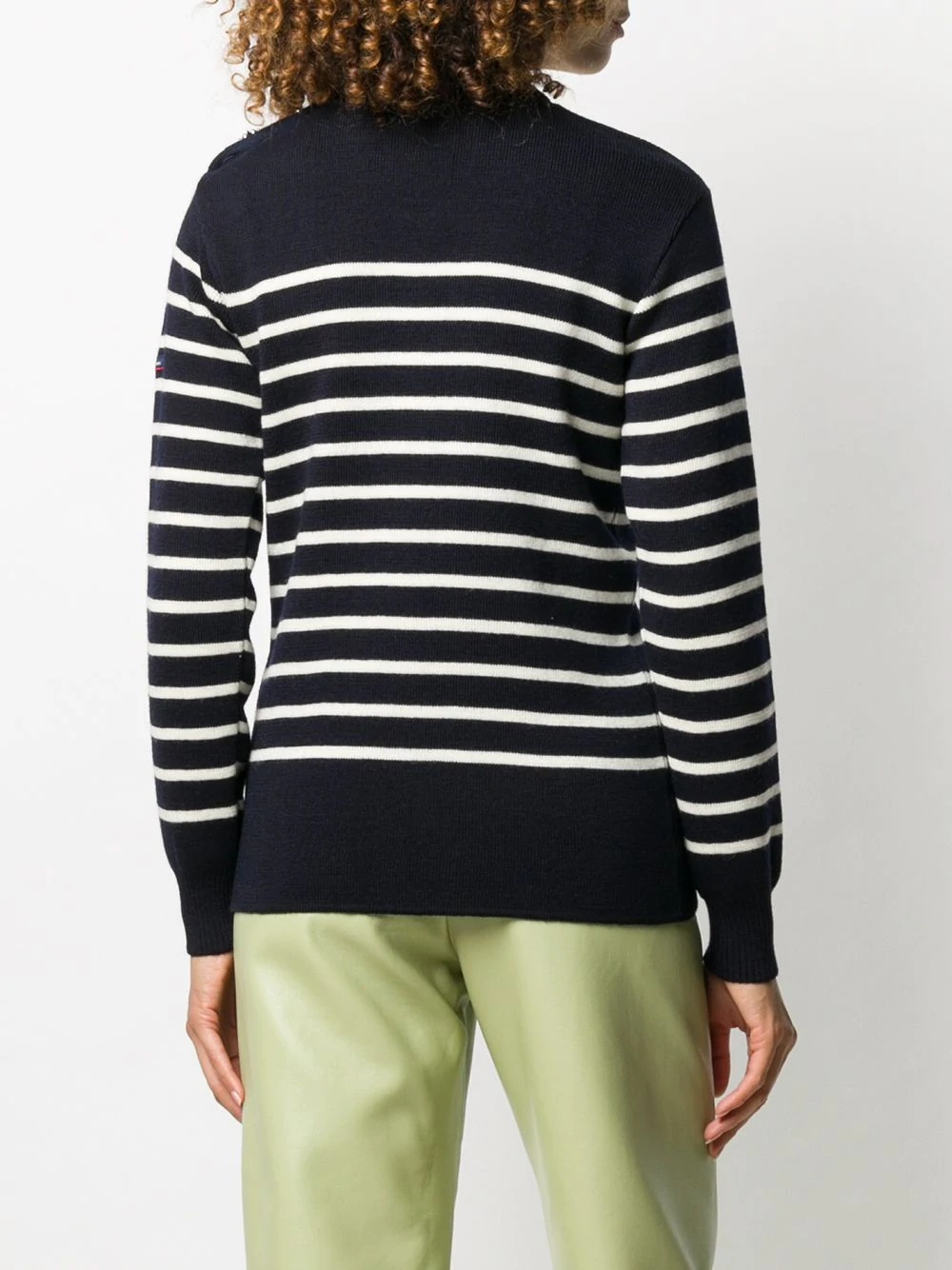 striped long-sleeve jumper - 4