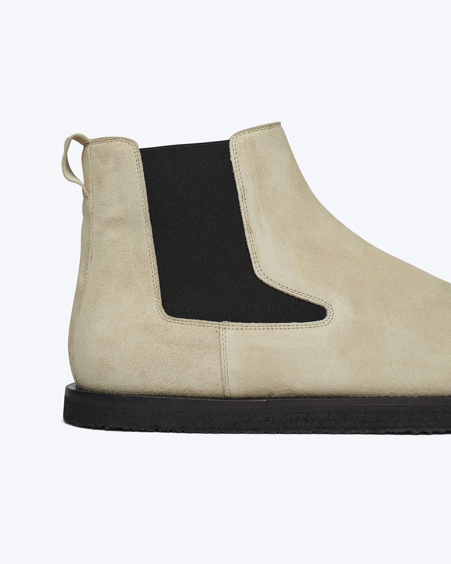 BRUNO - Suede ankle boots - Chalk - 5