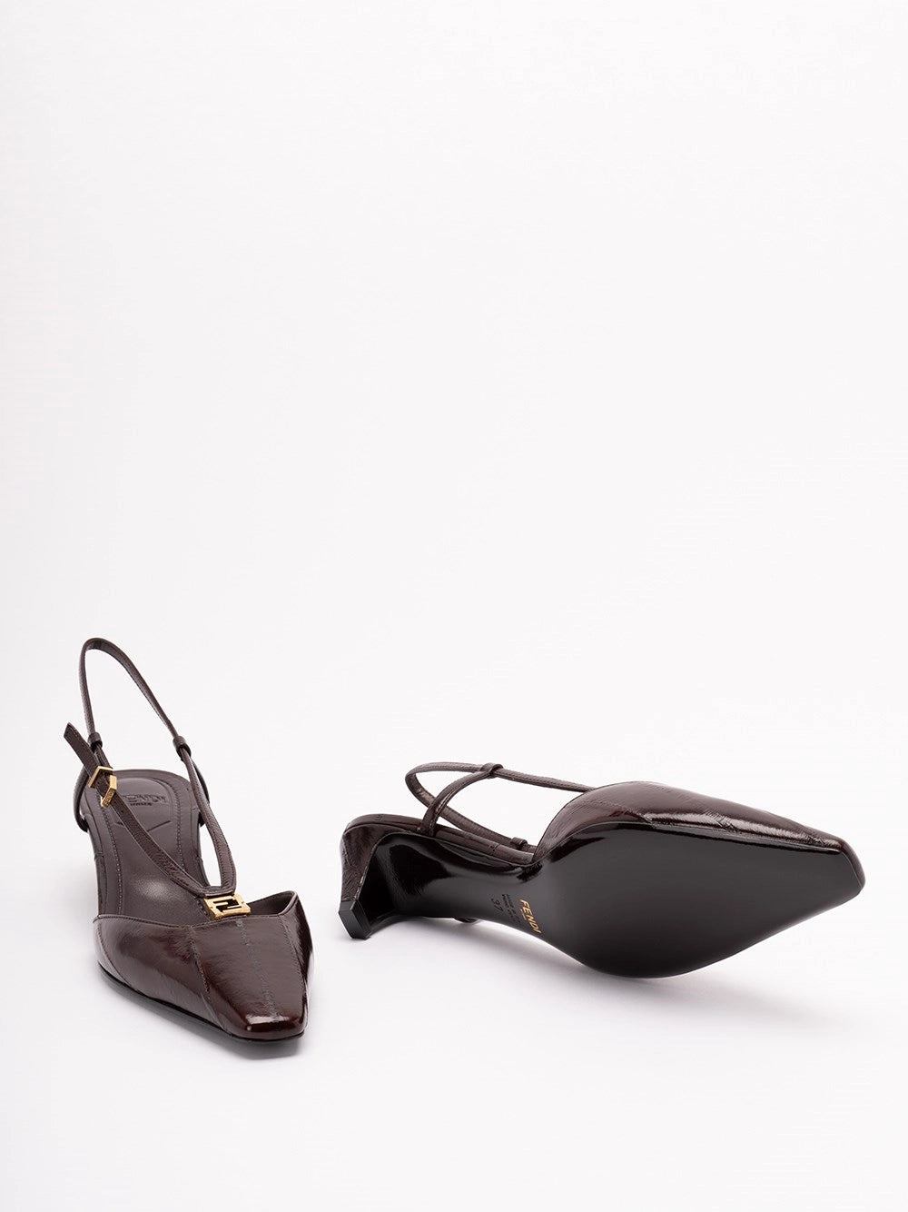Fendi Women `Fendi Ffold` Slingbacks - 4