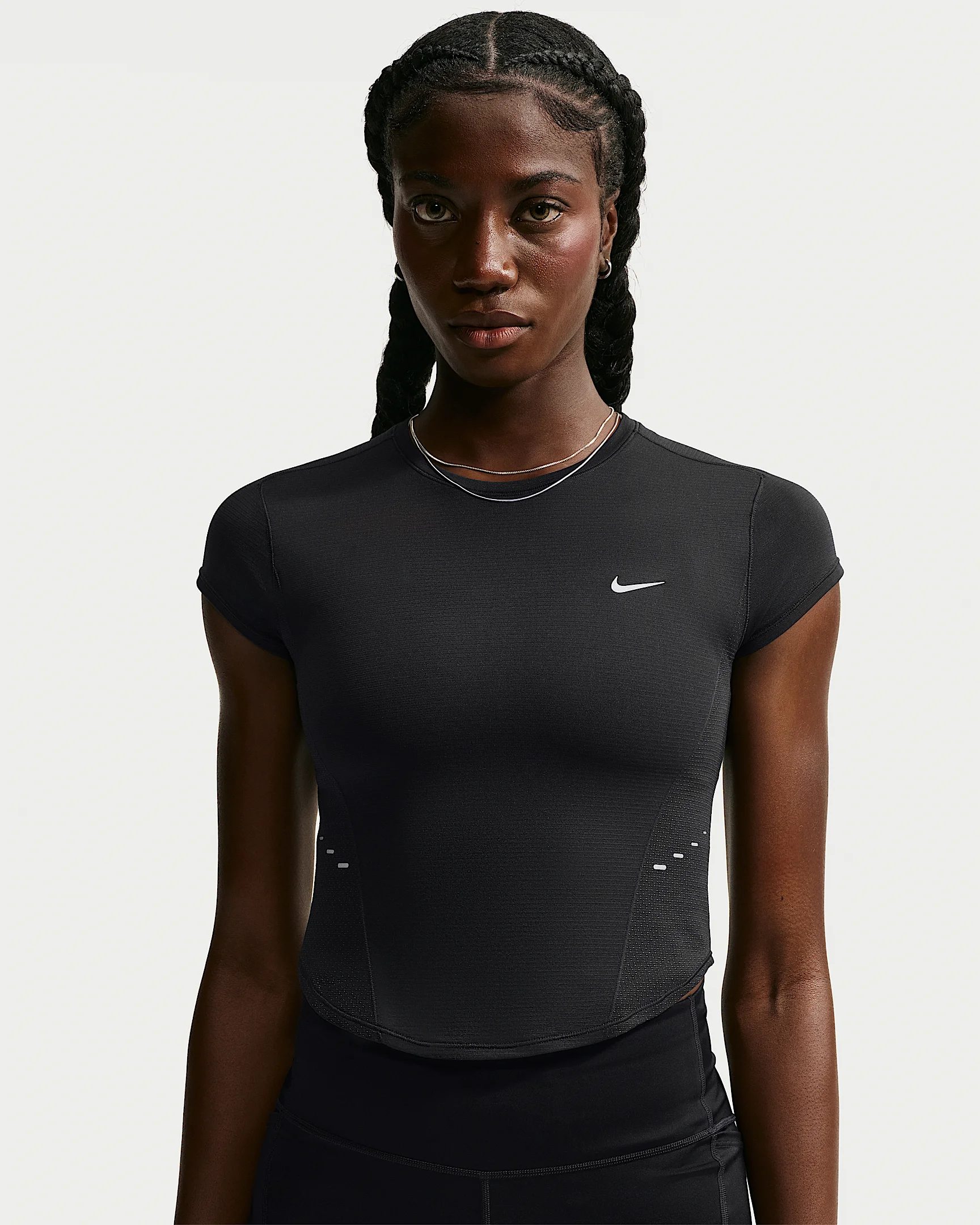 Nike Swift Women's Dri-FIT Seamless Cropped Short-Sleeve Running Top - 1