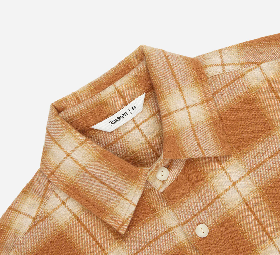 Utility Flannel - Amber Plaid - 3
