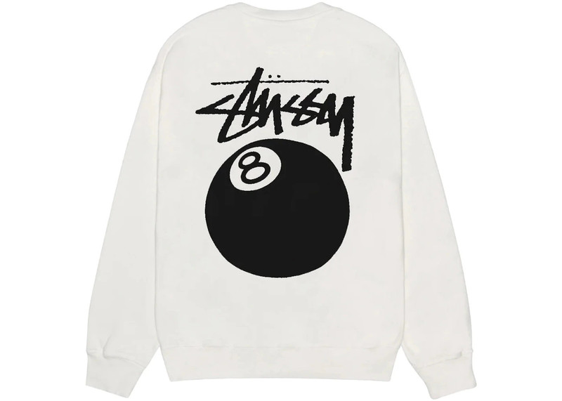 Stüssy Stussy 8 Ball Pigment Dyed Crew Natural outlook