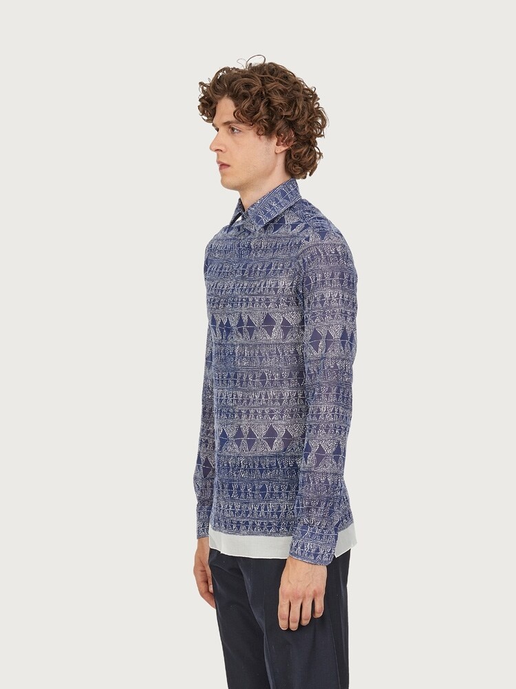 SLIM FIT PRINTED SHIRT - 8