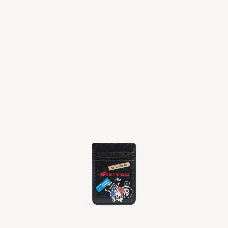 Men's Cash Magnet Card Holder in Black/multicolor 1
