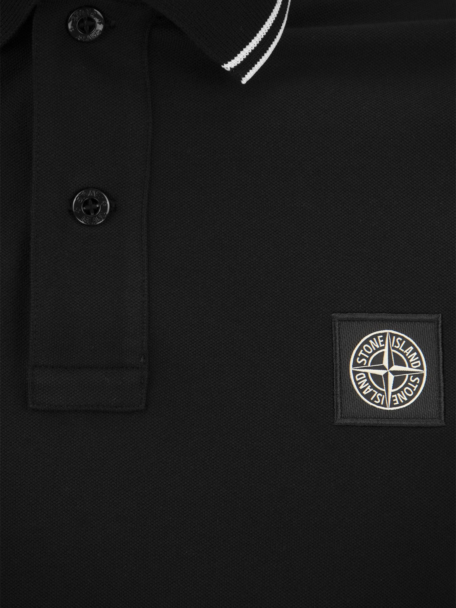Stone Island Men Slim Cotton Polo Shirt - 4