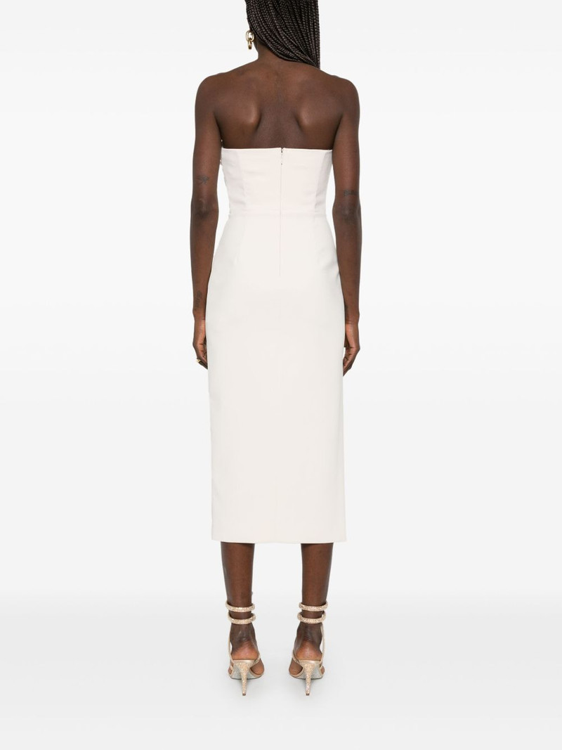 macro-bow crepe midi dress 4