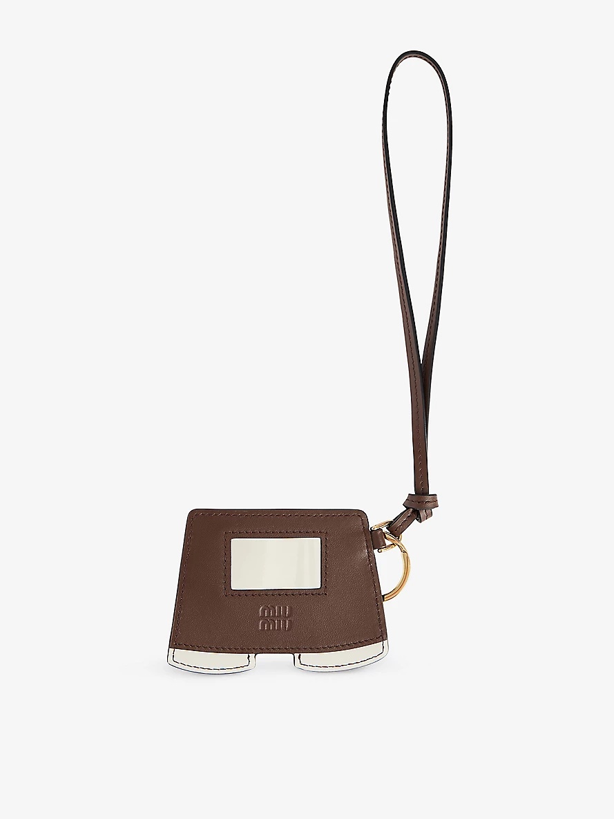 Skirt Branded Leather Keyring - 3