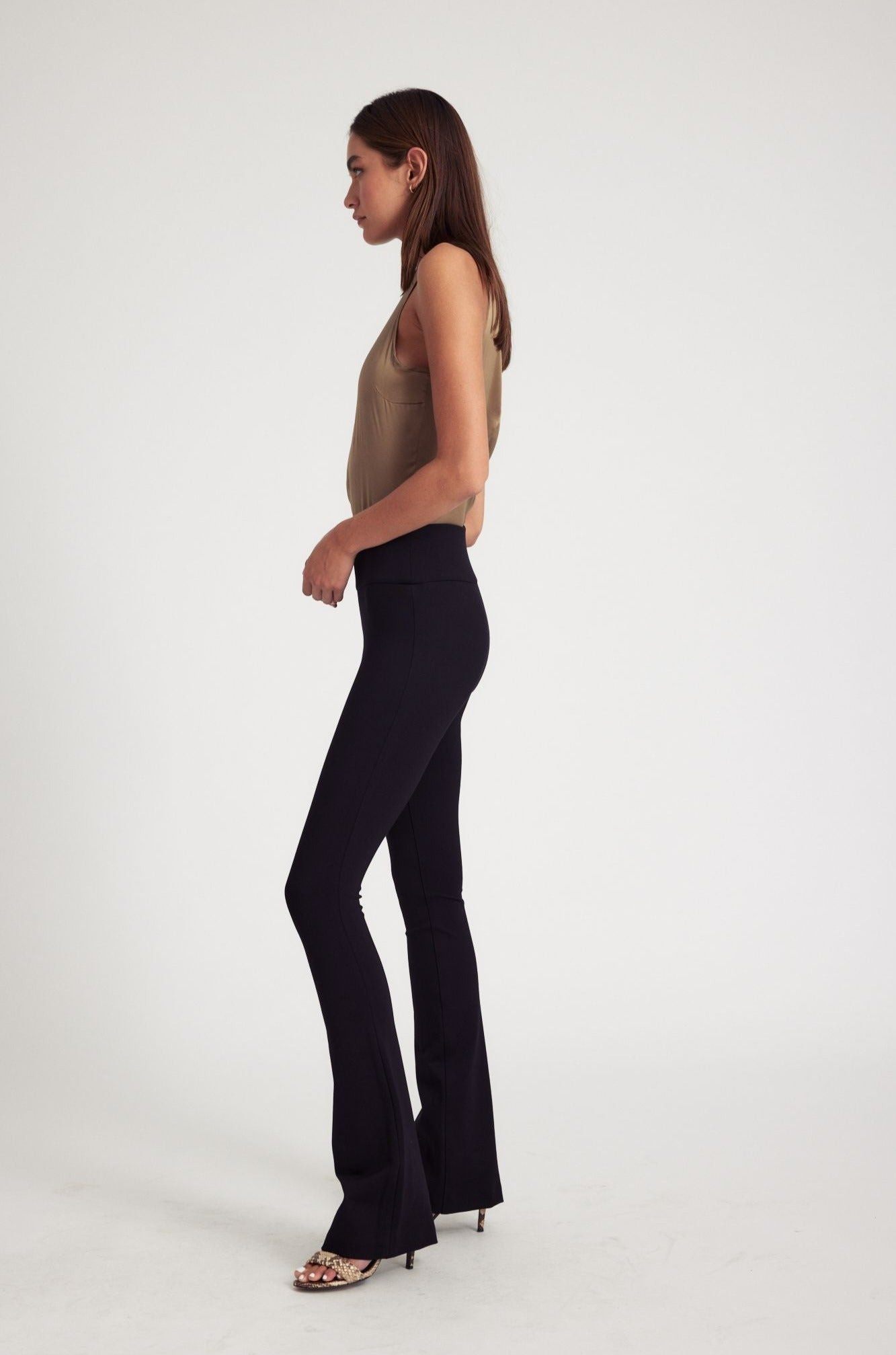 BLACK CASANOVA MICRO FLARE PANTS - 3