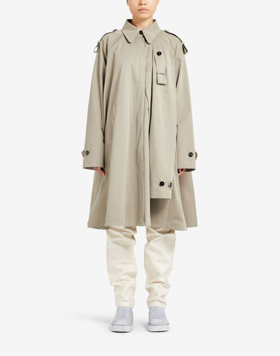 MM6 Maison Margiela Long trench coat with hanging sleeves outlook