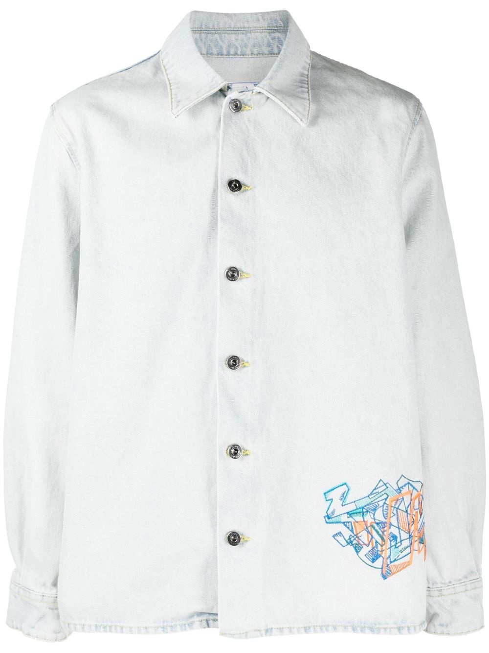 Graffiti denim shirt - 1