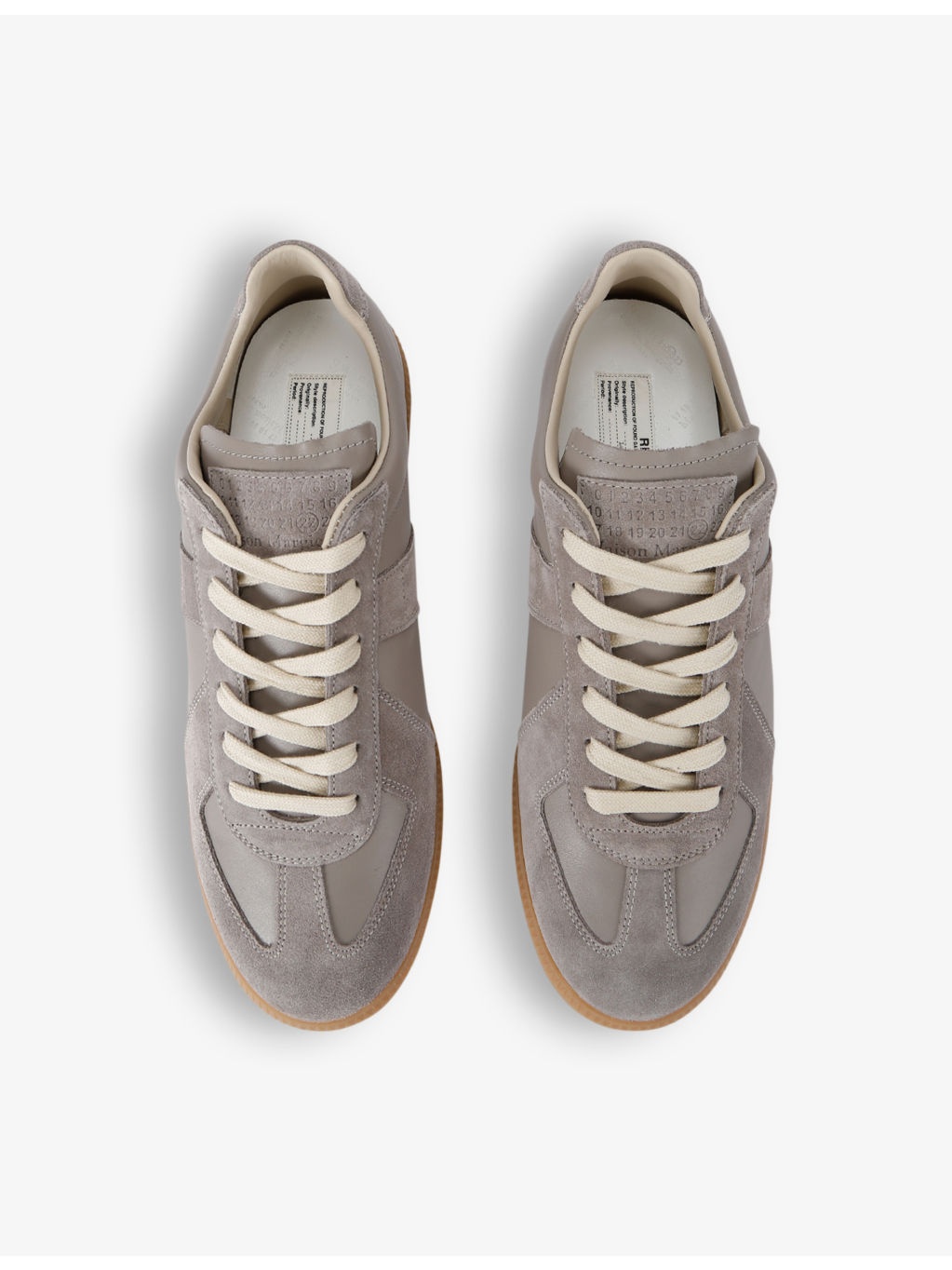 Replica leather low-top trainers - 2