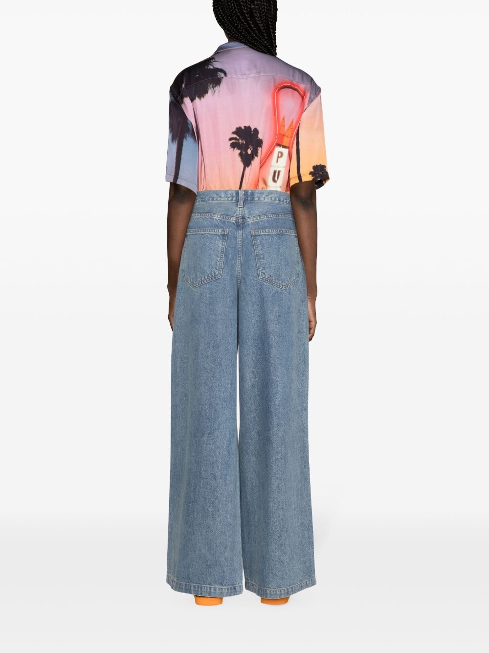 Ellis mid-rise wide-leg jeans - 4
