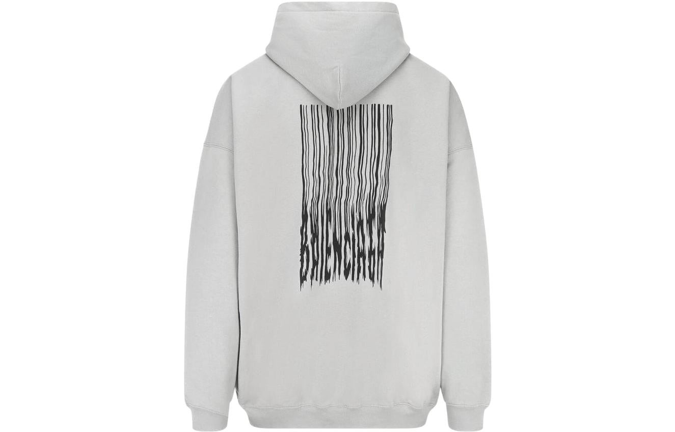 Balenciaga Barcode Cotton Hoodie 'Grey' 651799TKVE68174 - 2