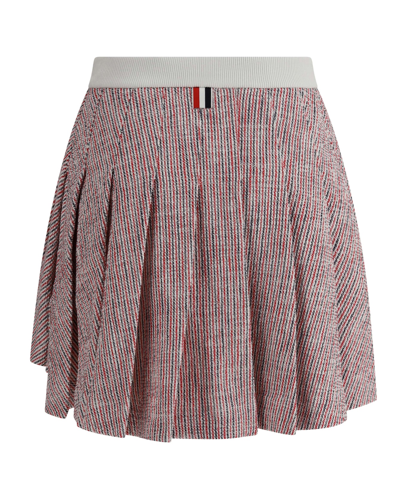 Tweed Pleated Desig Miniskirt - 2