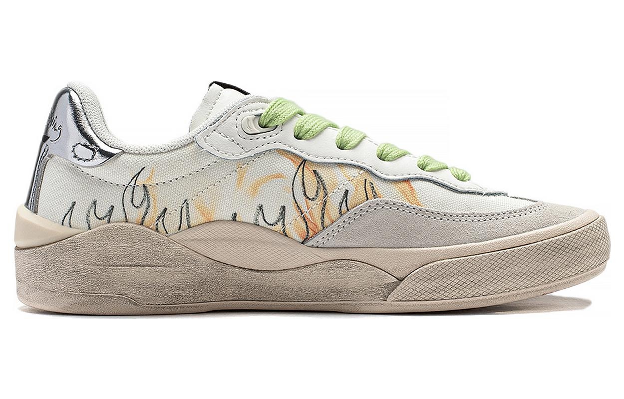 (WMNS) Li-Ning Skate General 'White Graffiti' AEPSA50-7 - 2