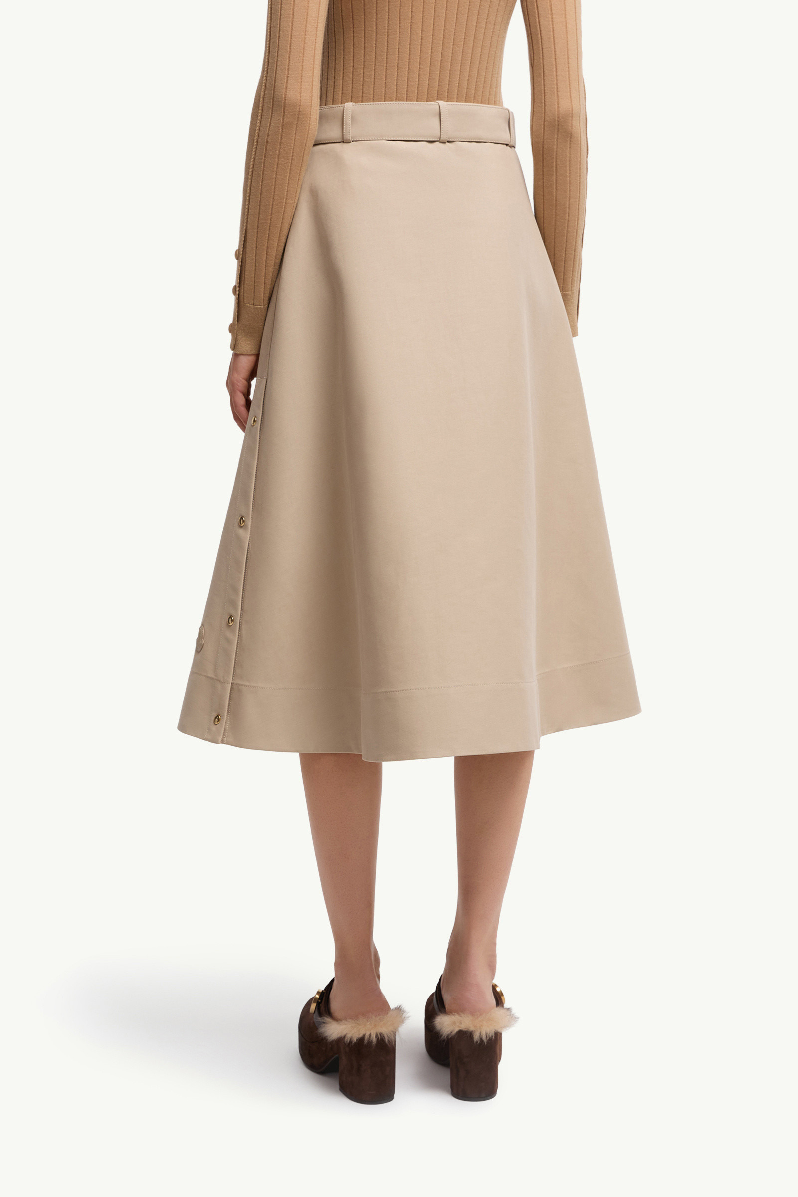 Cotton Midi Skirt - 5