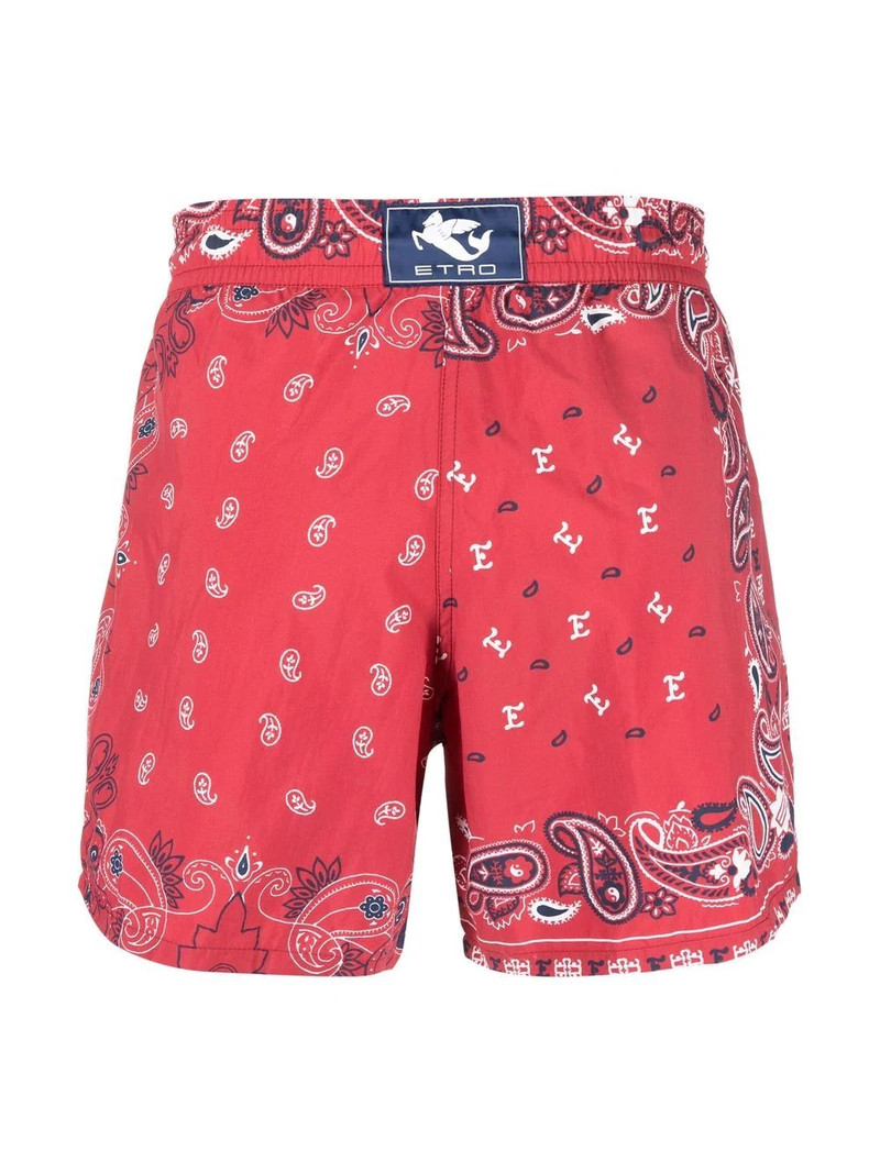 Etro Mid-Length Paisley-Print Swim Shorts outlook