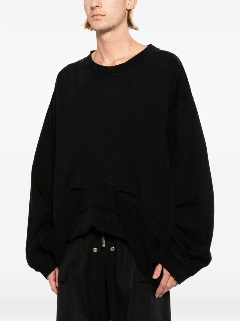 asymmetric-hem sweatshirt 3