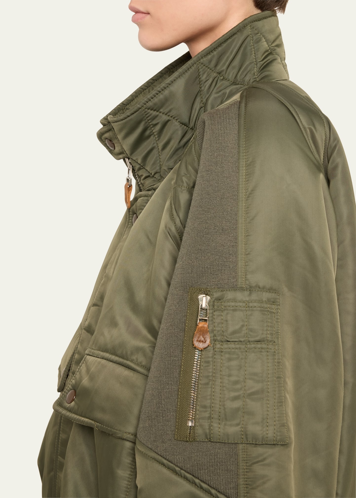 R13 Ribbed Flight Bomber Jacket | bergdorfgoodman | REVERSIBLE