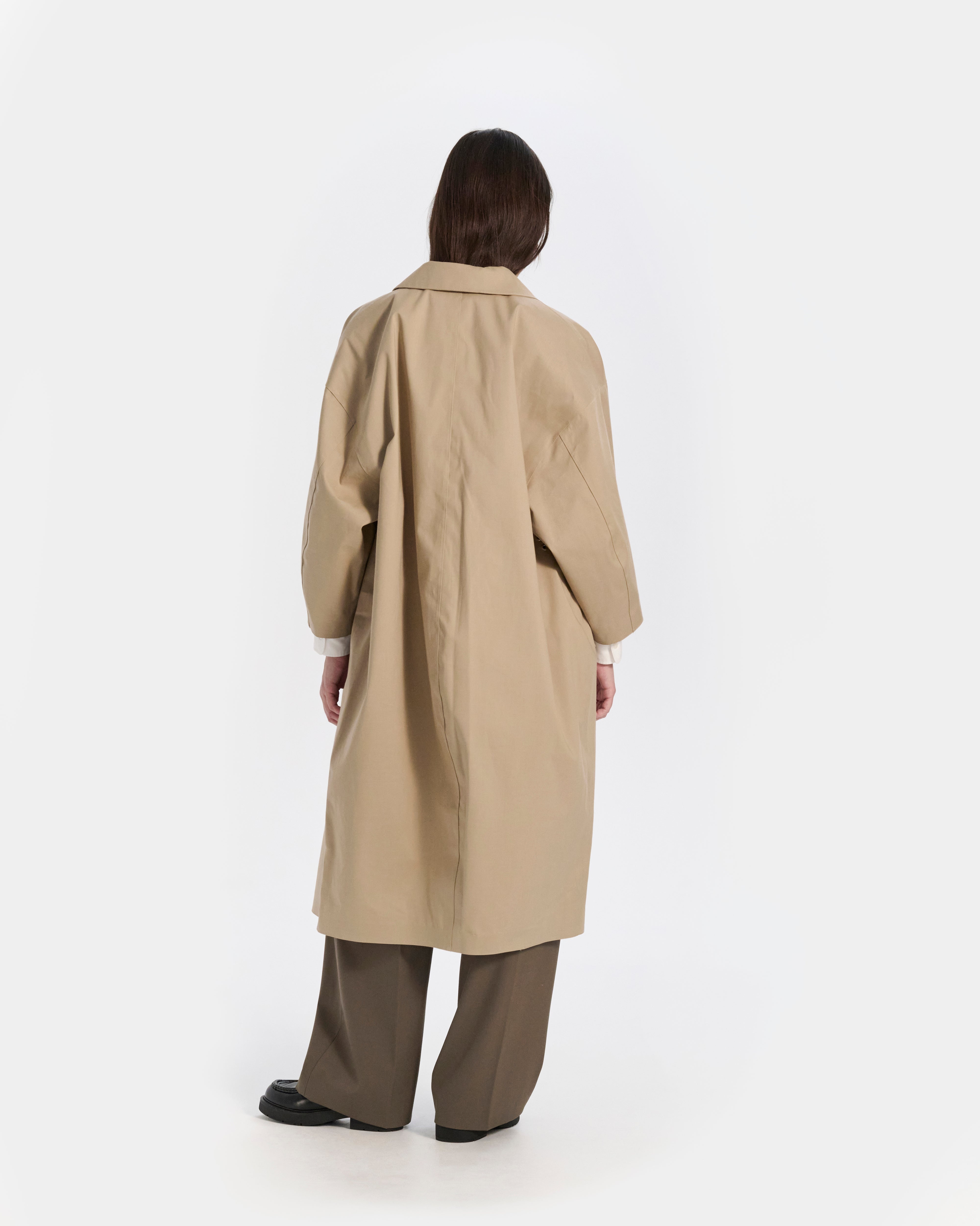 Collin Rubberised Cropped Sleeve Coat - 3