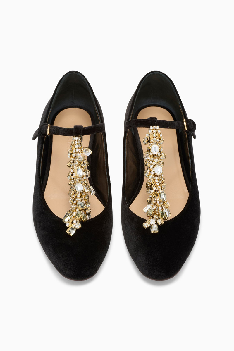 Bianca Crystal T–Strap Ballerina 4