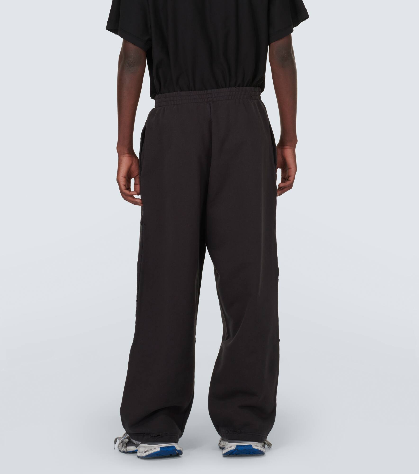 Baggy cotton fleece sweatpants - 4