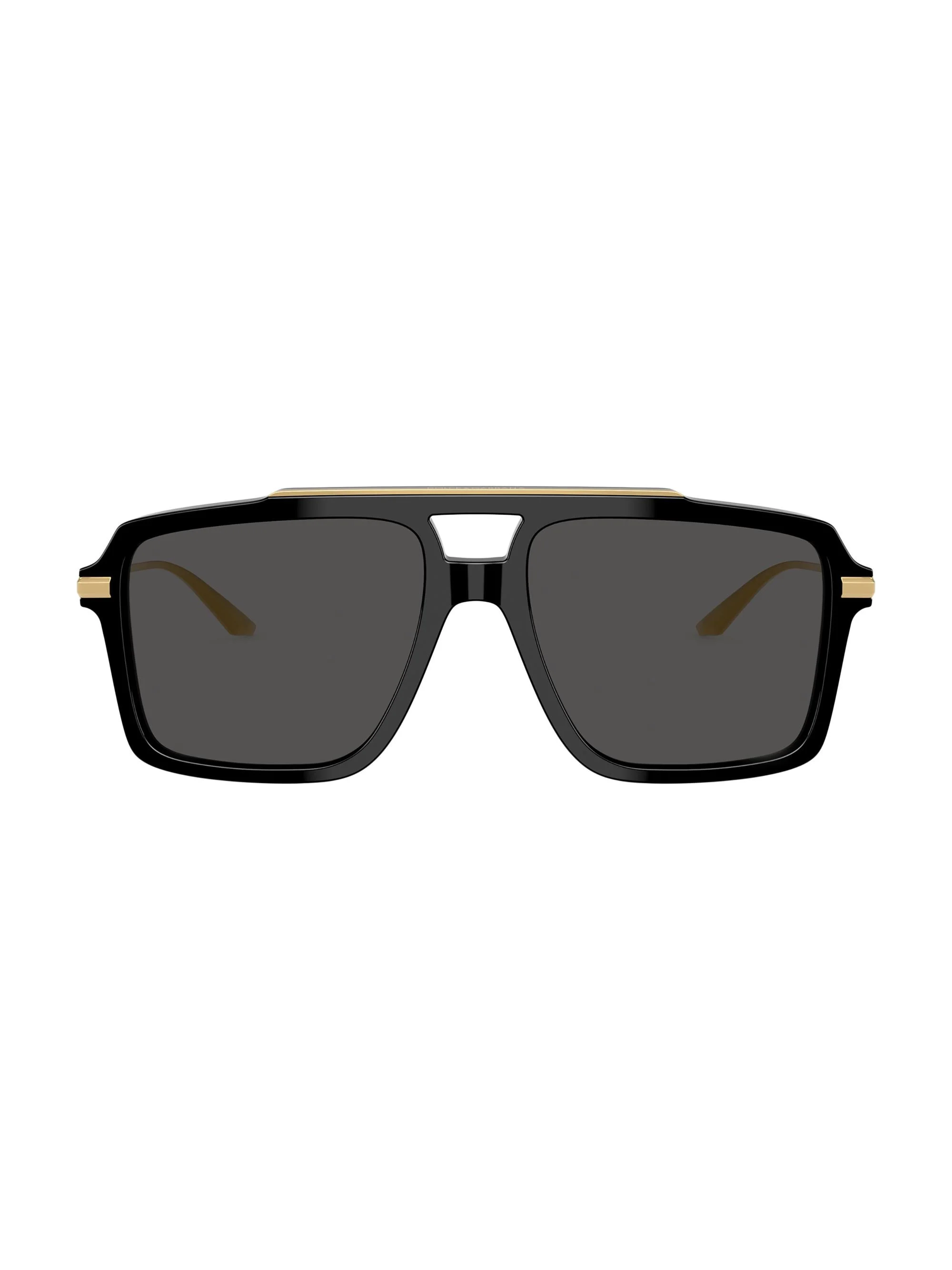 Men's 56MM Aviator Sunglasses - Black - 1