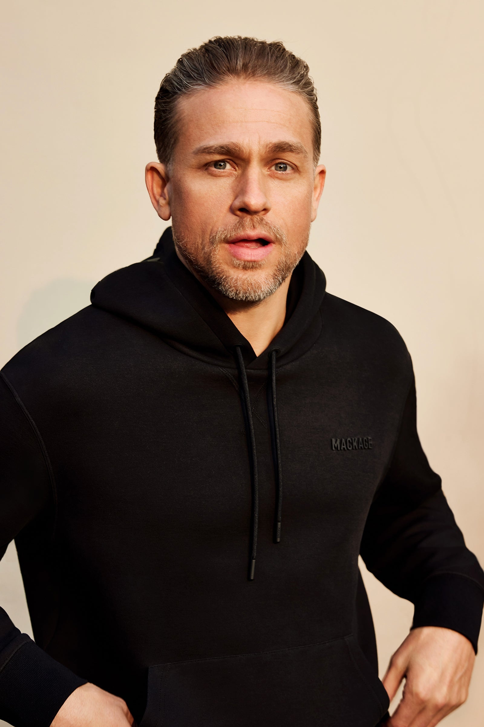 KOLTON Double-Face Jersey Logo Hoodie - 8