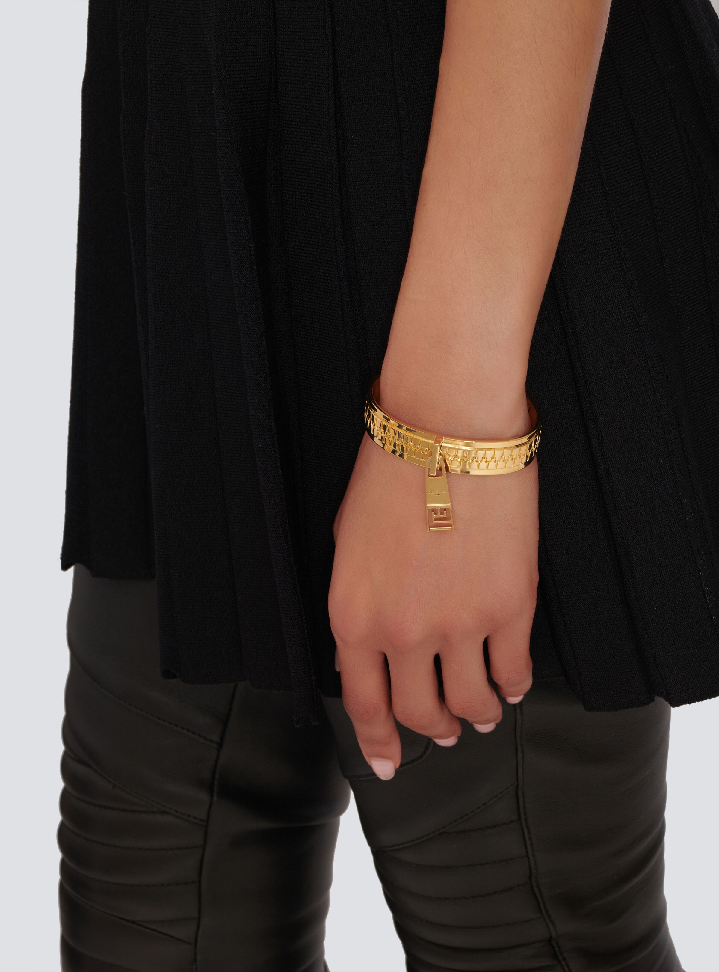 Brass zip bracelet - 4